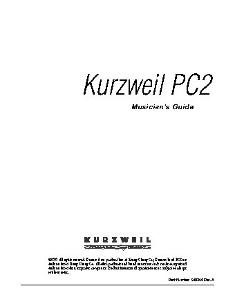 KURZWEIL PC2