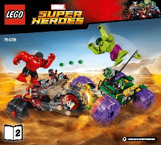 LEGO Super Heroes 76078 Халк против Красного Халка