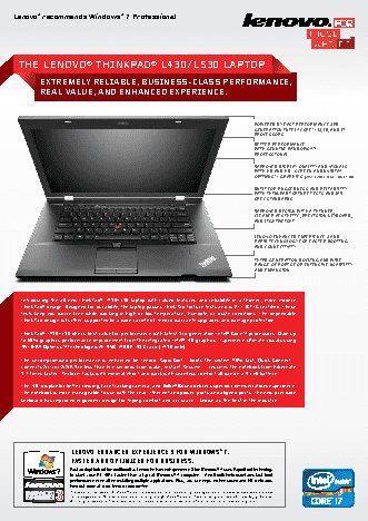 LENOVO ThinkPad L530
