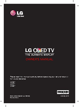 LG Smart TV 55EA880V