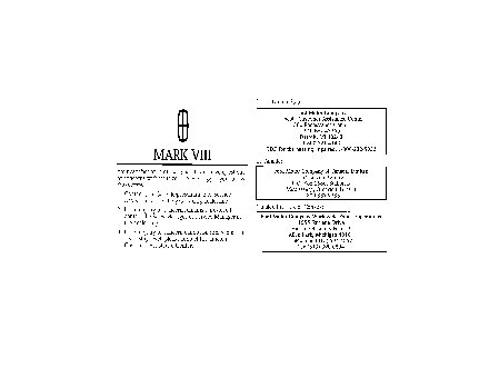 LINCOLN Mark VIII (1997)