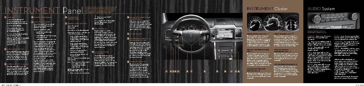 LINCOLN MKZ (2011) QRG