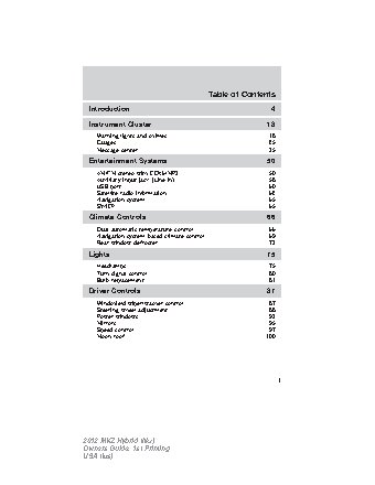 LINCOLN MKZ Hybrid (2012)