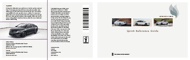 LINCOLN MKZ Hybrid (2015) QRG