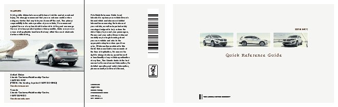 LINCOLN MKC (2015) QRG