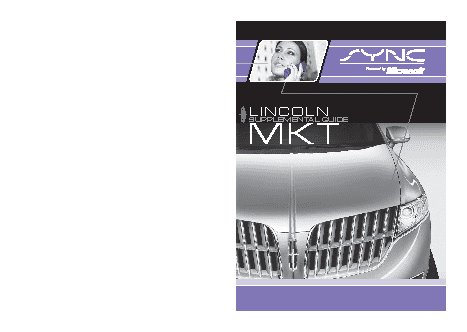 LINCOLN MKT (2011) SYNC