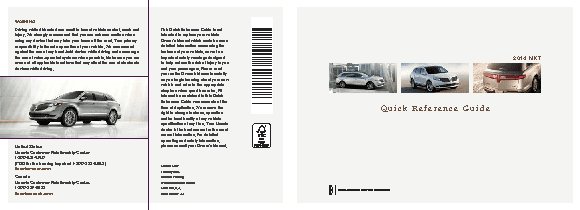 LINCOLN MKT (2014) QRG