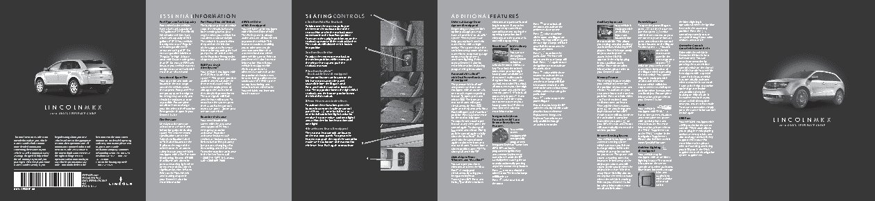LINCOLN MKX (2010) QRG