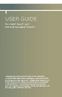 LINCOLN MKX (2011) Navigation System