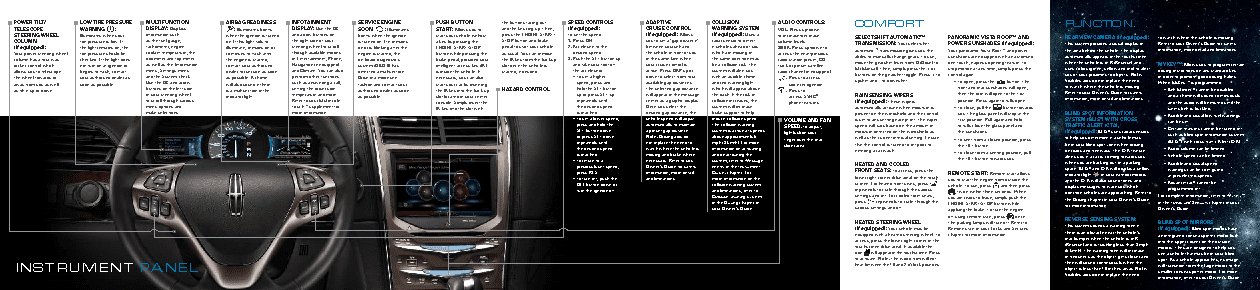 LINCOLN MKX (2011) QRG