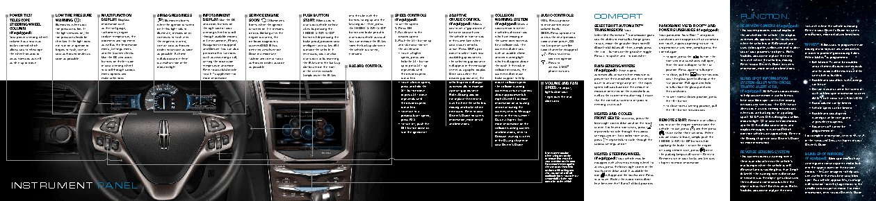 LINCOLN MKX (2012) QRG