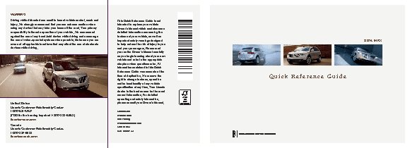 LINCOLN MKX (2014) QRG