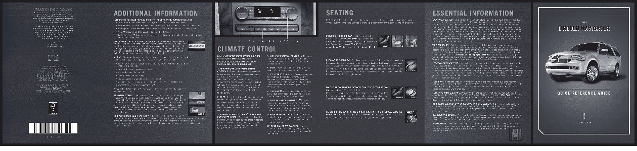 LINCOLN Navigator (2012) QRG