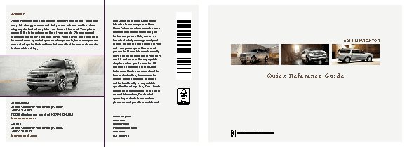 LINCOLN Navigator L (2014) QRG