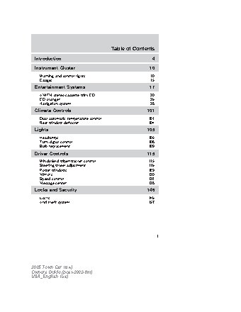 LINCOLN Town Car (2005)