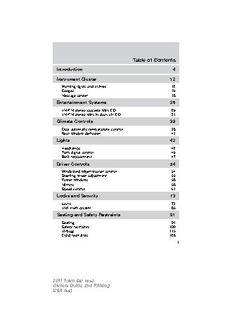 LINCOLN Town Car (2011)