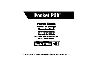 LINE 6 POCKET POD DIRECT GUITAR PREAMP
