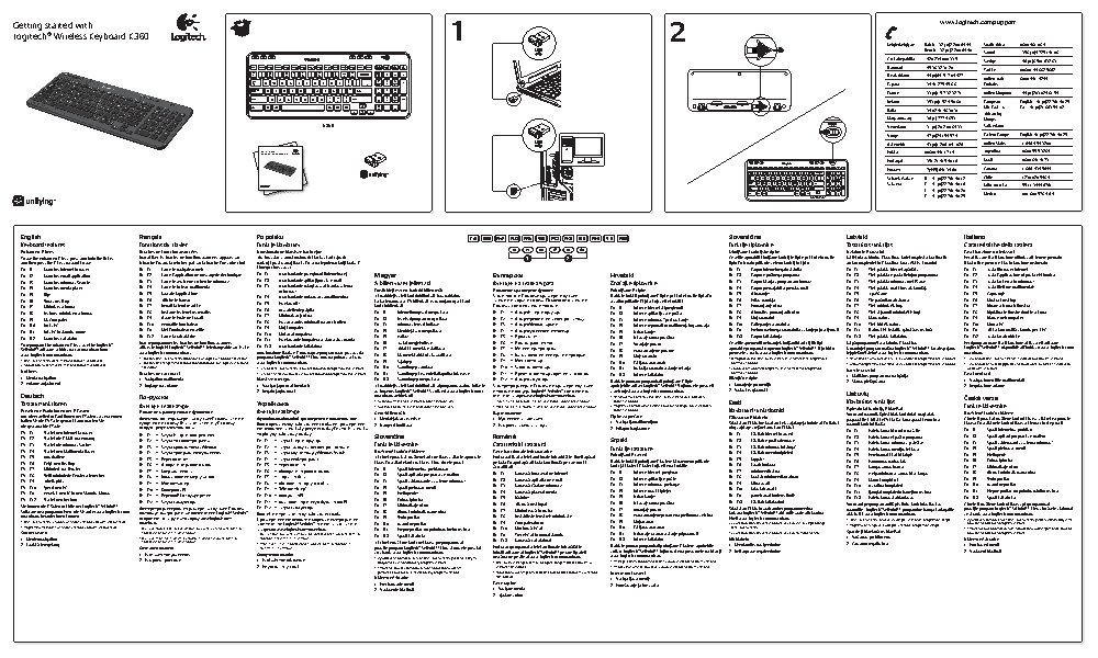 LOGITECH Wireless Keyboard K360 USB (920-003095)