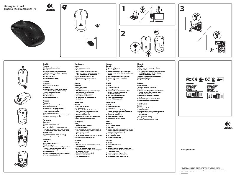 LOGITECH Wireless Mouse M175 USB