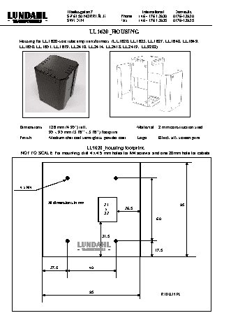 LUNDAHL 1620 housing