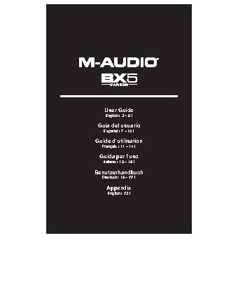 M-AUDIO BX5 Carbon