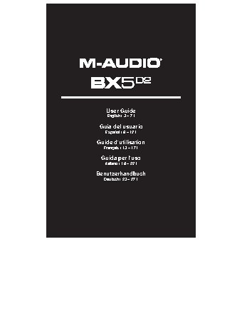 M-AUDIO BX5 D2