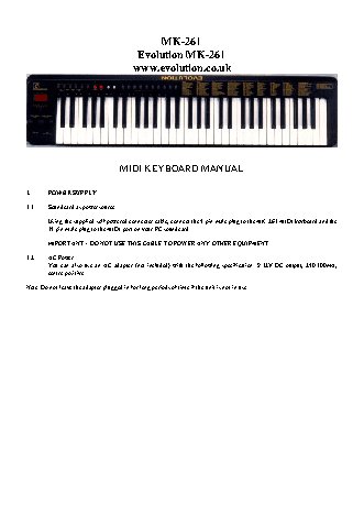 M-AUDIO Evolution MK-261