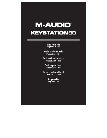 M-AUDIO Keystation 88 - New