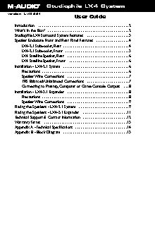 M-AUDIO LX4 2.1 System