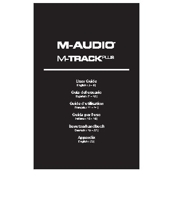 M-AUDIO M-Track Plus