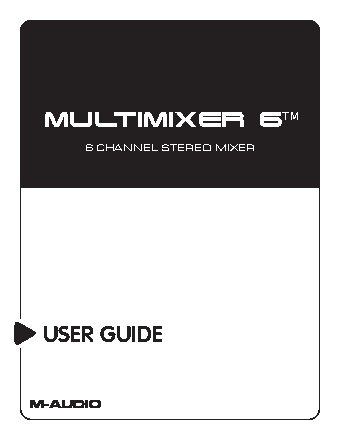 M-AUDIO Multimixer 6