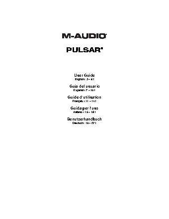 M-AUDIO Pulsar II