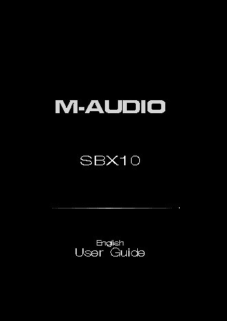 M-AUDIO SBX 10