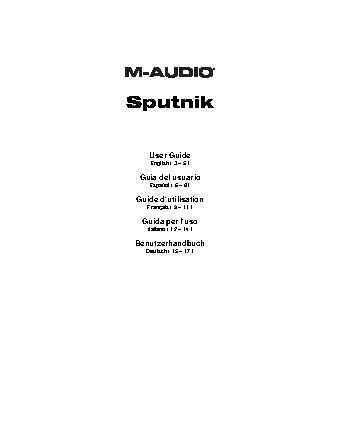M-AUDIO Sputnik