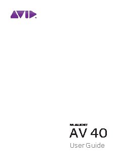 M-AUDIO Studiophile AV 40