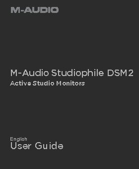 M-AUDIO Studiophile DSM2