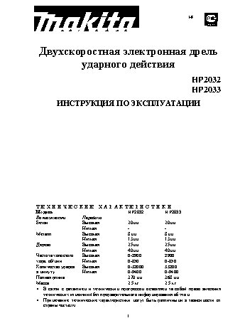 MAKITA HP2033