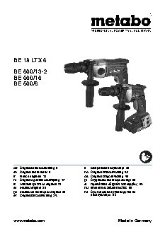 METABO BE 18 LTX 6