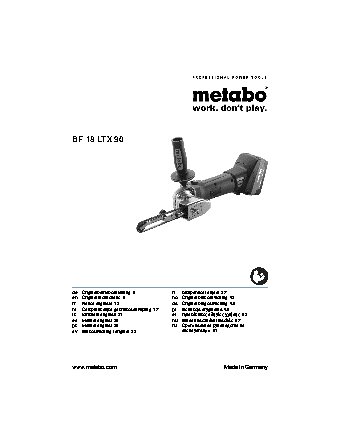 METABO BF 18 LTX Set 90