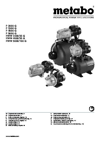 METABO HWW 4000/25 G