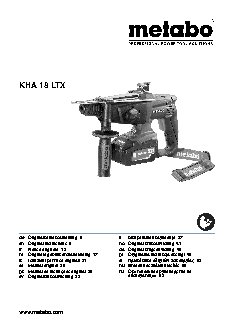 METABO KHA 18 LTX
