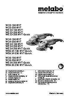 METABO WE 24-230 MVT Quick