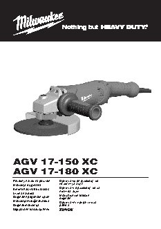 MILWAUKEE AGV 17-150 XC