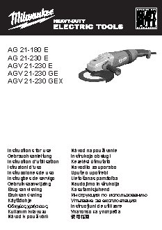 MILWAUKEE AGV 21-230 GEX/DMS