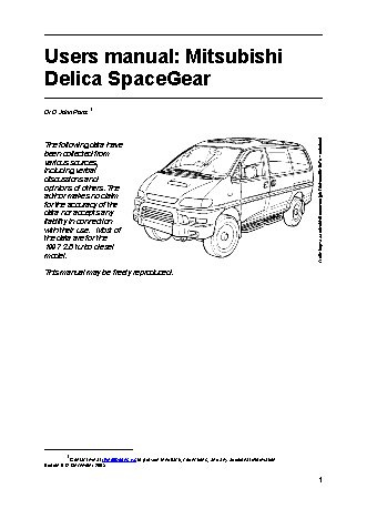 MITSUBISHI Delica (1997)