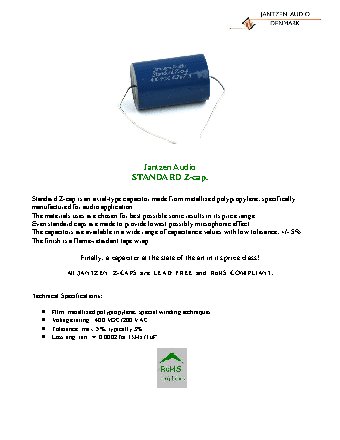 MKP Jantzen Standart Z-Cap 400 VDC