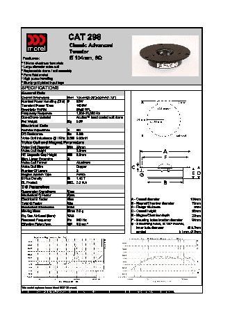 MOREL Classic Advanced Tweeter CAT 298