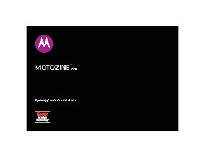 MOTOROLA MOTOZINE ZN5