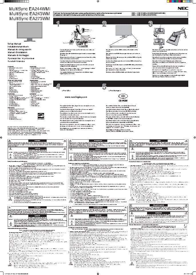 NEC MultiSync EA244WMi
