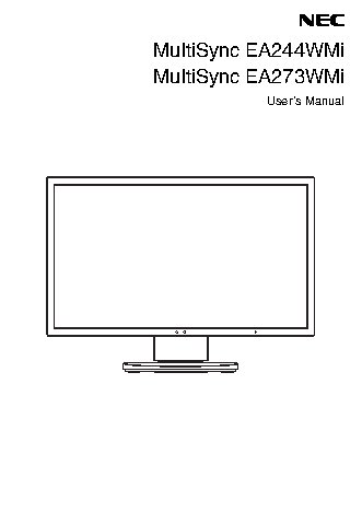 NEC MultiSync EA273WMi